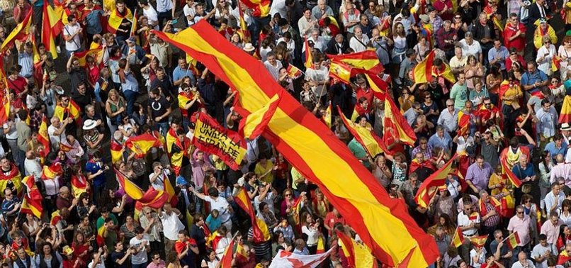 THOUSANDS RALLY IN MADRID FOR SPANISH UNITY AHEAD OF CATALONIA