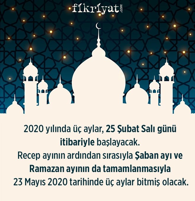 2020 ÜÇ AYLAR NE ZAMAN BAŞLIYOR?