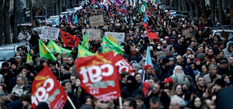 FEEL CHEATED: THOUSANDS PROTEST MACRONS IMPOSED FRENCH PENSION REFORM