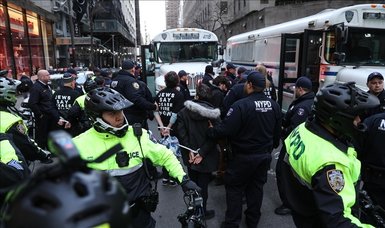 Protestors arrested in New York for attempting to disrupt Biden interview