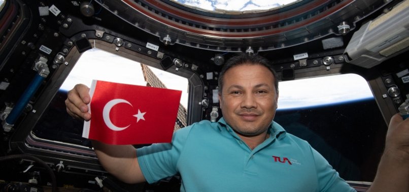 TURKISH SPACE TRAVELER DOES LAST SCIENTIFIC EXPERIMENT ON INTERNATIONAL SPACE STATION