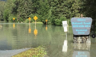Record flooding along Alaska river near Juneau prompts evacuations
