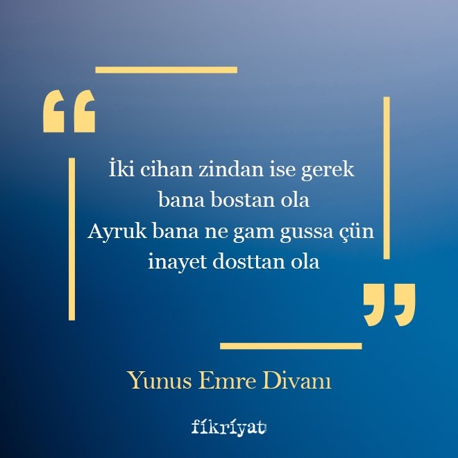 İKİ CİHAN ZİNDAN İSE
