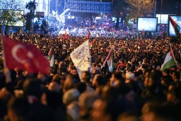 İsrail’in Gazze’deki hastane saldırısına karşı Türkiye’deki protestolar