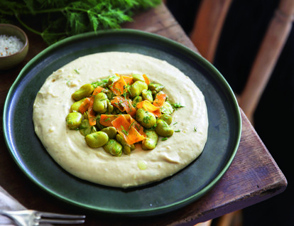 Patates Humuslu İç Bakla Mezesi