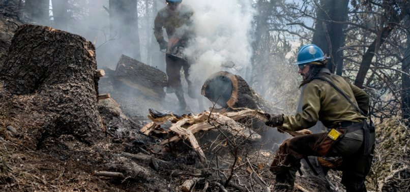 CREWS MAKE GAINS AGAINST NEW MEXICO WILDFIRE, LARGEST IN US