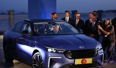 Erdoğan takes a test drive in the new TOGG TF10