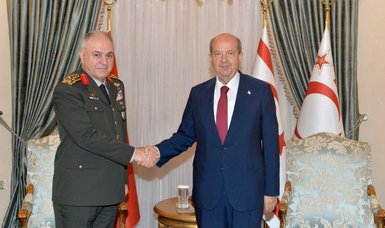 Northern Cyprus' President Tatar receives Turkish Chief of General Staff Gürak