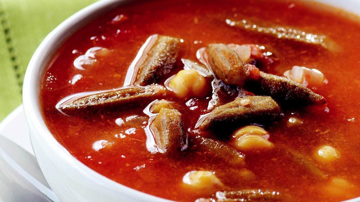 Nohutlu Bamya Çorbası