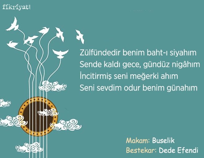 Zülfündedir benim baht-ı siyahım