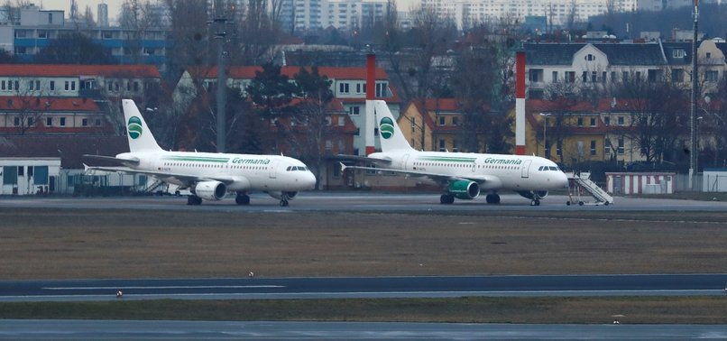 GERMANIA AIRLINE SAYS FILED FOR BANKRUPTCY, CANCELS ALL FLIGHTS
