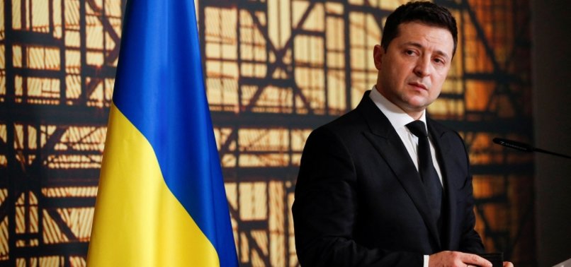 UKRAINES ZELENSKIY SAYS READY FOR TALKS WITH RUSSIA BUT FAVOURS SANCTIONS