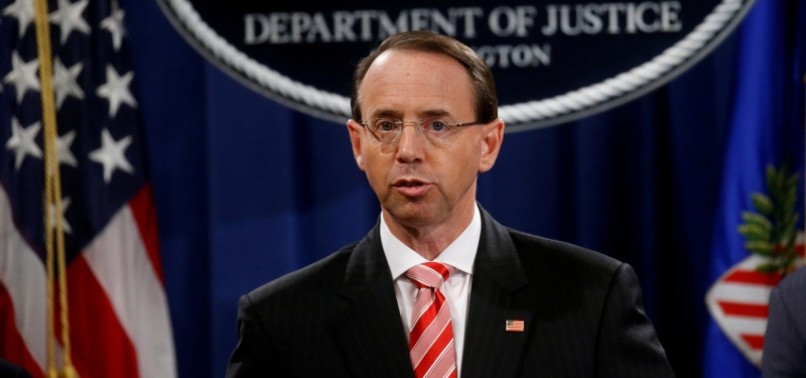 US DEPUTY ATTORNEY GENERAL ROD ROSENSTEIN EXPECTS TO BE FIRED, REPORTS SAY