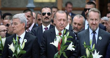 Turkish leader sends off Srebrenica genocide victims