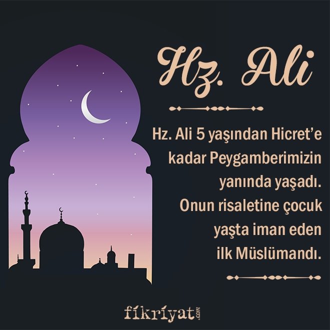 İlk Müslüman çocuk Hz. Ali RA