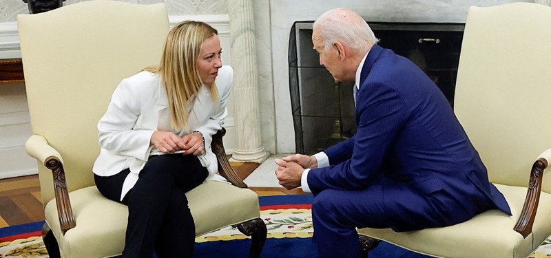 Biden hosts Italian Prime Minister Meloni at White House for talks