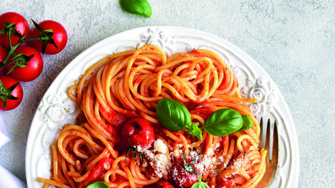 Izgara Domatesli Spagetti