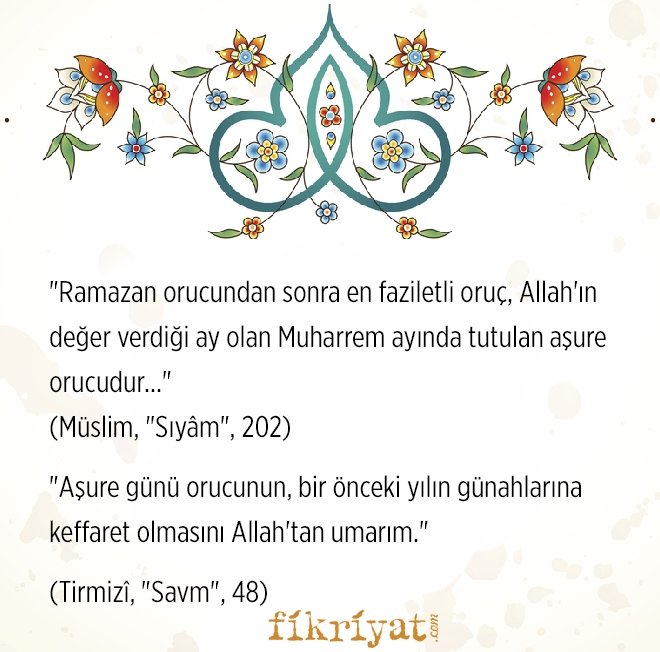 HZ. MUHAMMED AŞURE ORUCU HAKKINDA NE BUYURDU?