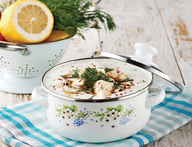 Yoğurtlu Soğuk Enginar Çorbası