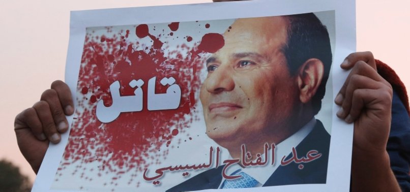NGOS DENOUNCE EGYPTIAN DICTATOR SISIS VISIT TO FRENCH CAPITAL PARIS