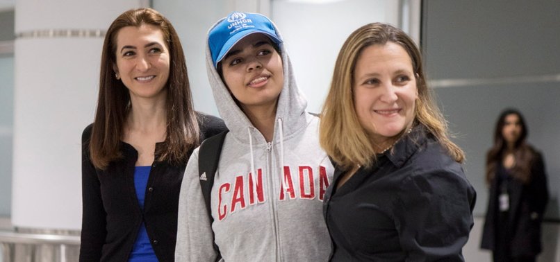 SAUDI WOMAN FLEEING ALLEGED ABUSE ARRIVES IN CANADA