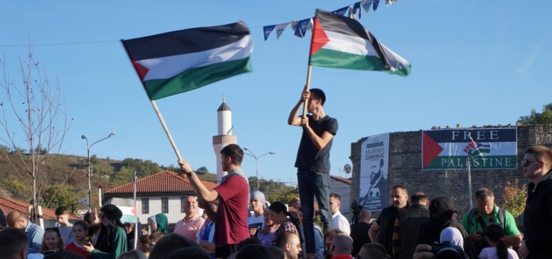 THOUSANDS OF MUSLIMS IN SERBIA HOLD RALLY IN SOLIDARITY WITH PALESTINE