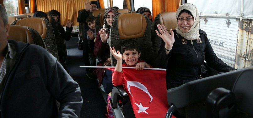 3 SYRIAN FAMILIES RETURN HOME