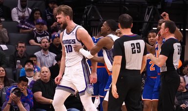 Kings' Domantas Sabonis suspended for bumping official