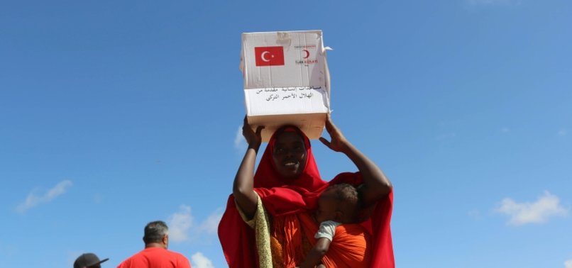 TURKISH RED CRESCENT DISTRIBUTES FOOD AID IN DROUGHT-STRICKEN SOMALIA
