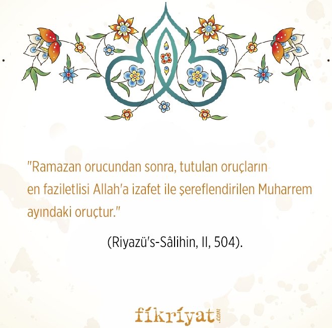 MUHARREM AYINDA HANGİ GÜN ORUÇ TUTMALIYIZ?