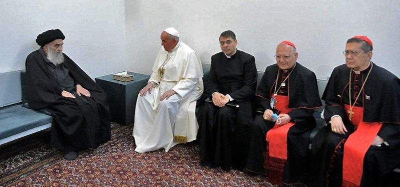 Pope Francis meets with top Shiite cleric in Iraq