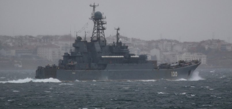 SIX RUSSIAN WARSHIPS EN ROUTE TO BLACK SEA FOR DRILLS