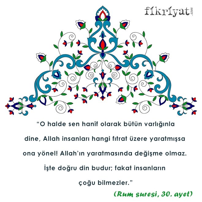 Yaratılışındaki saf ve temiz fıtratına yönelirler