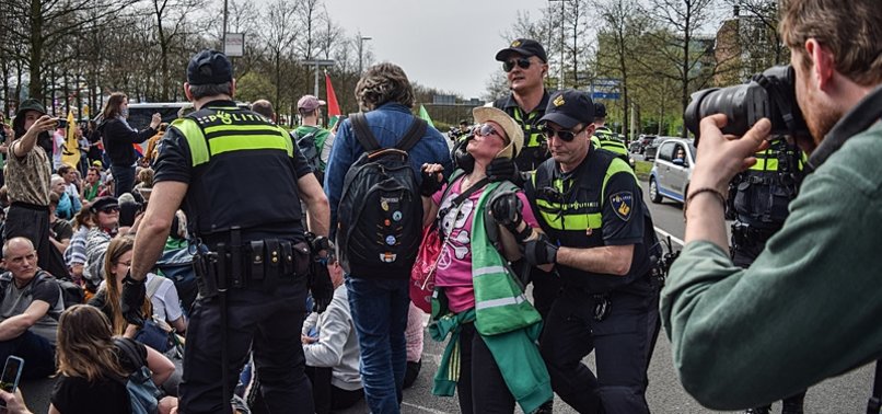 CLIMATE ACTIVIST GRETA THUNBERG DETAINED TWICE AT DUTCH PROTEST