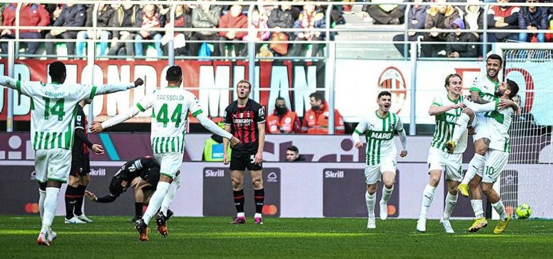 AC MILAN HUMBLED 5-2 AT HOME BY LOWLY SASSUOLO IN SERIE A