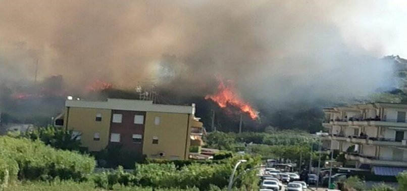 HUNDREDS OF RESIDENTS, TOURISTS IN ITALY EVACUATED DUE TO WILDFIRES