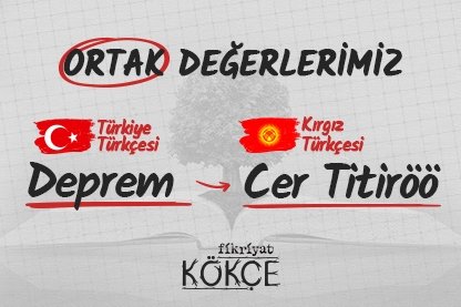 Ortak değerlerimiz deprem