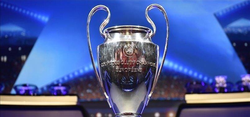 HUGE MODEL OF UEFA CHAMPIONS LEAGUE TROPHY ON DISPLAY IN ISTANBUL
