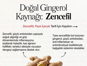 Doğal Gingerol Kaynağı: Zencefil