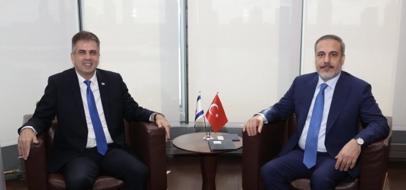 TURKISH FOREIGN MINISTER MEETS ISRAELI COUNTERPART IN NEW YORK