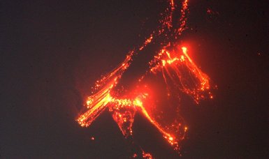 Lava from Philippines' Mayon Volcano extends 2,500 meters through its gullies