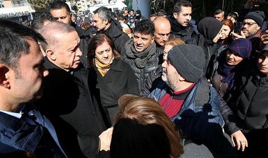 Erdoğan inspects search and rescue efforts in quake-hit Gaziantep