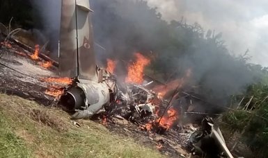Venezuelan army aircraft crashes near international airport of La Chinita