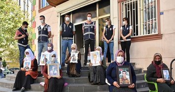 Kurdish families continue anti-PKK sit-in protest in Turkey's Diyarbakır province