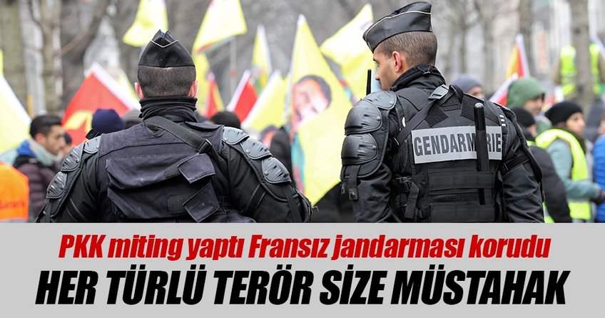 Strazburg’da PKK gösterisi