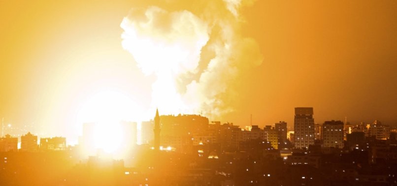 ISRAELI MILITARY SAYS IT STRIKING GAZA STRIP