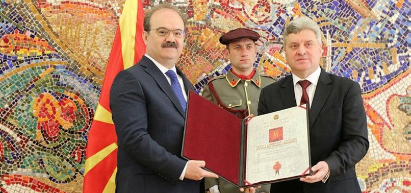 N. MACEDONIA HONORS HEAD OF TURKISH STATE AID AGENCY