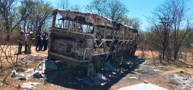 PASSENGERS IN ZIMBABWE CAUGHT IN BUS FIRE; 40 KILLED