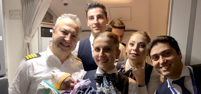 FATHER, TURKISH AIRLINES CREW HELP WOMAN DELIVER BABY AT 13,000 METERS
