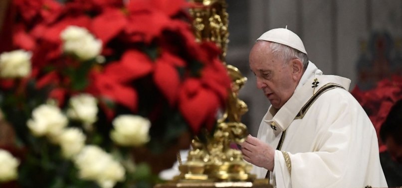 POPE CELEBRATES CHRISTMAS EVE MASS AS VIRUS SURGES IN ITALY